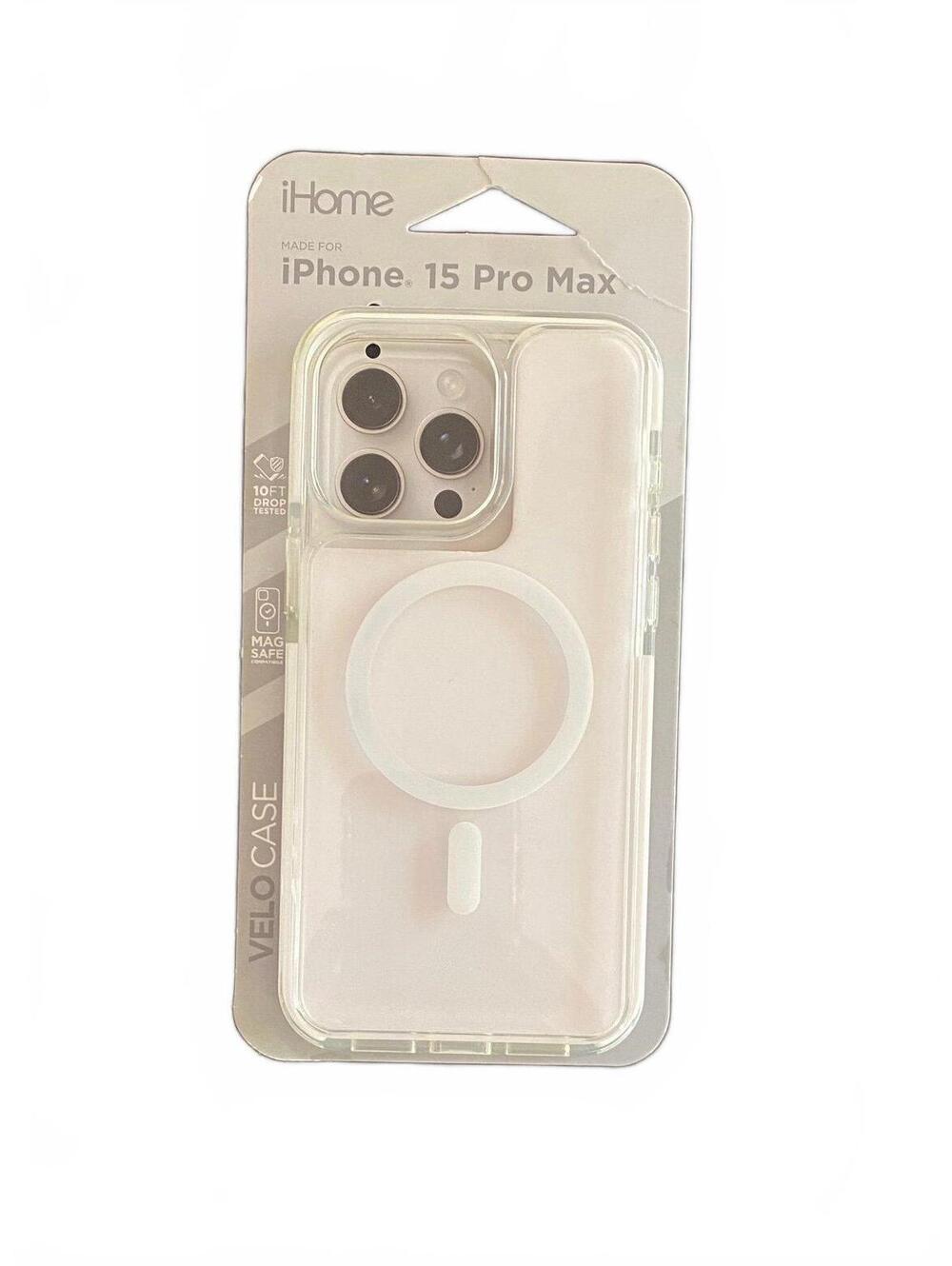 iHome Case for iPhone 15 Pro Max White